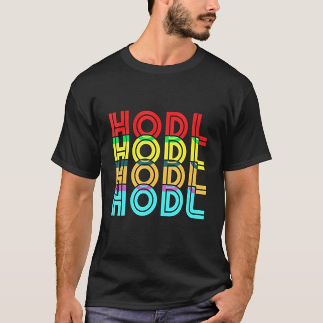 T-shirt Vintage CryptoCurrency Hodl Devise numérique Bitco (Devant)
