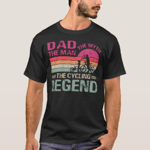 T-shirt Vintage Cyclisme Papa L'Homme Le Mythe Le Cyclisme