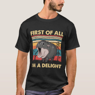 T-shirt Vintage d'abord de tout je suis un plaisir Moo Den