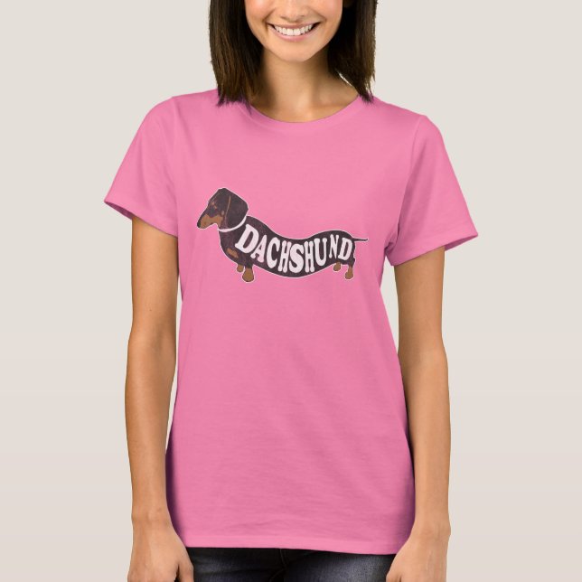 T-shirt Vintage Dachshund (Devant)