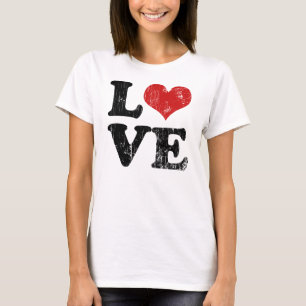 T-shirt vintage d'amour