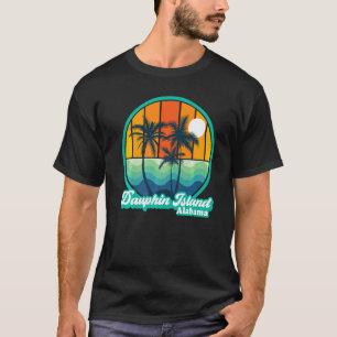 T-shirt Vintage Dauphin Island Alabama Été 90s Plage So