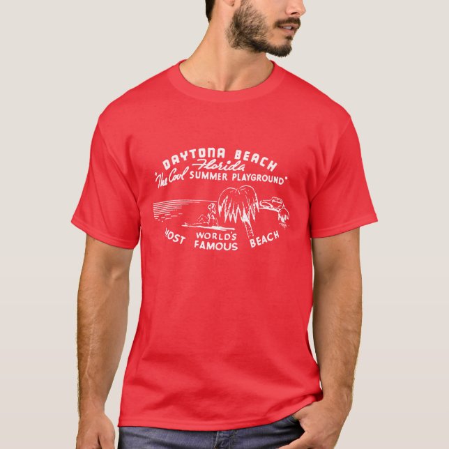 T-shirt Vintage Daytona Beach (Devant)