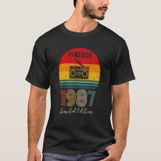T-shirt vintage de 35 ans 1987 35e anniversaire