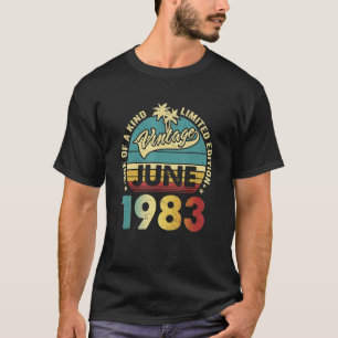 T-shirt vintage de 39 ans juin 1983 39e Jour B