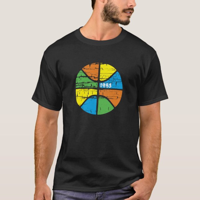 T-shirt vintage de basket-ball (Devant)