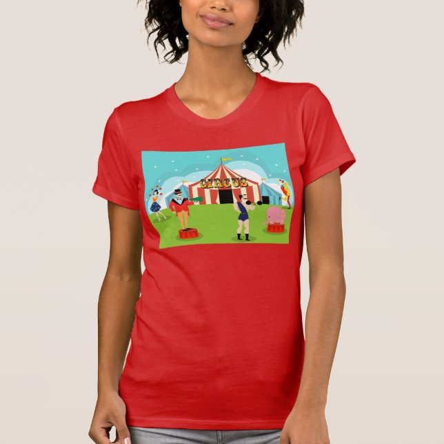 T-shirt vintage de cirque (Devant)