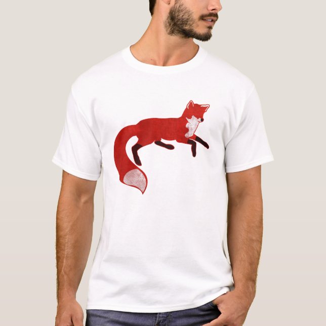 T-shirt vintage de conception de Fox (Devant)