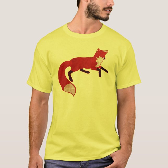 T-shirt vintage de conception de Fox (Devant)