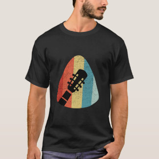 T-shirt vintage de conception de guitare de sélect