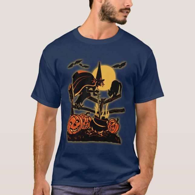 T-shirt vintage de Halloween (Devant)