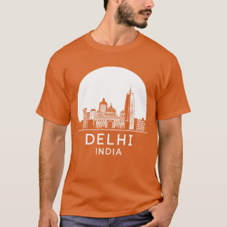 T-shirt Vintage de la ville de Delhi en Inde
