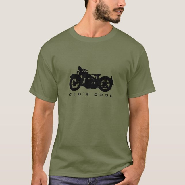 T-shirt vintage de moto (Devant)