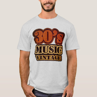 T-shirt Vintage de musique des années 30