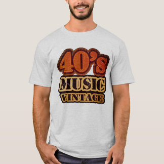 T-shirt Vintage de musique des années 40