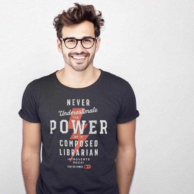 T-shirt Vintage de puissance du bibliothécaire (Librarian Power Vintage T-Shirt)