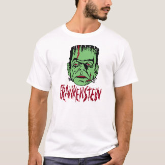 T-shirt vintage de regard de Frankenstein