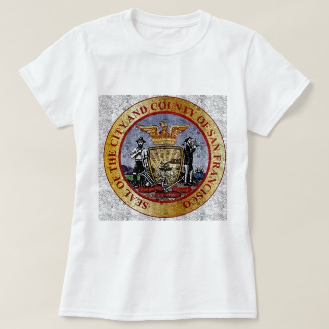 T-shirt Vintage de San Francisco sceller (Design devant)