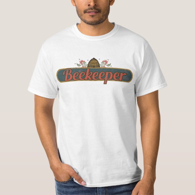 T-shirt vintage de style d'apiculteur (Devant)