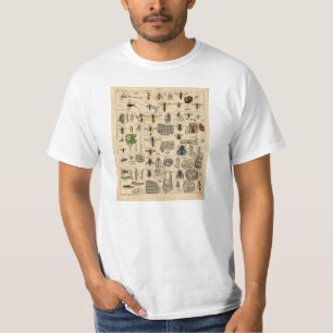 T-shirt vintage de taxonomie d'entomologie