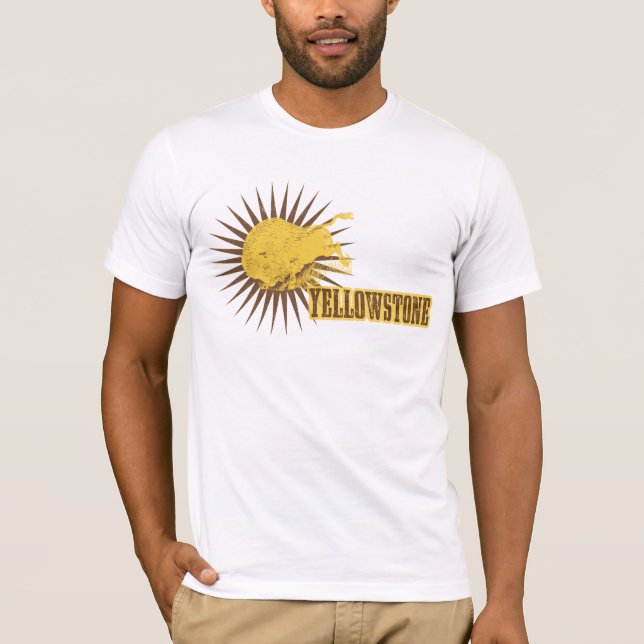 T-shirt vintage de Yellowstone (Devant)