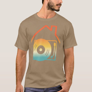 T-shirt Vintage Deejay I Love House Music - House Music