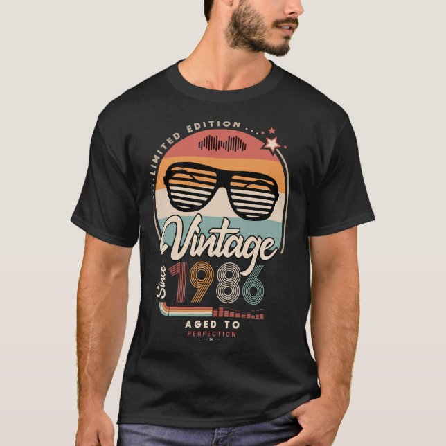 T-shirt Vintage depuis 1986 (Devant)