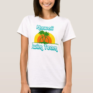 T-shirt vintage d'équipe de natation d'Hawaï ré