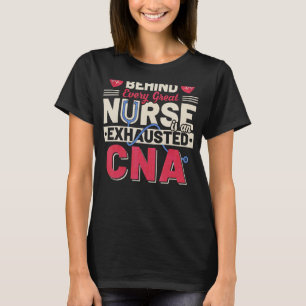 T-shirt Vintage Derrière Chaque Grande Infirmière Est Un C
