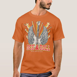 T-shirt Vintage détendu Retro 90s Rock Roll Music Guit