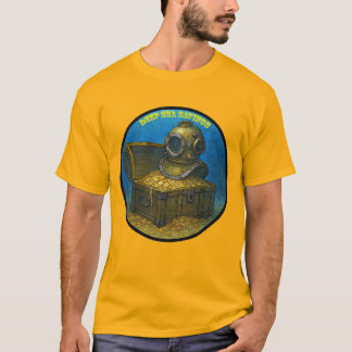 T-shirt Vintage Diving Helmet on a Treasure Chest URM