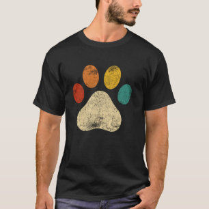 T-shirt Vintage Dog Love Tee, Amour des chats, Patte de co