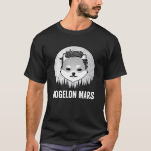 T-shirt Vintage Dogelon Mars Pièce Au Jeton De Crypto Lune