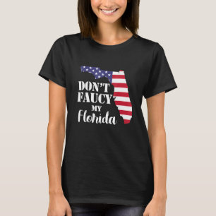 T-shirt Vintage Dont Fauci Mon drapeau Floride Carte Améri