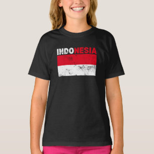 T-Shirt vintage drapeau Indonésie