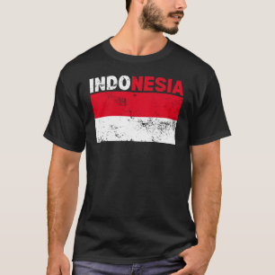 T-Shirt vintage drapeau Indonésie