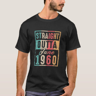 T-shirt Vintage Droit Devant Juin 1960 Retro 60E Anniversa