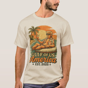 T-shirt Vintage drôle Trump Amérique du Golfe 2025