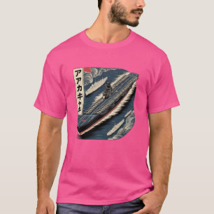 T-shirt vintage du porte-avions japonais Akagi