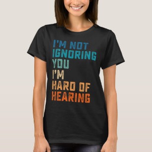 T-shirt Vintage dur d'oreille ASL Langue Des Signes Sourds