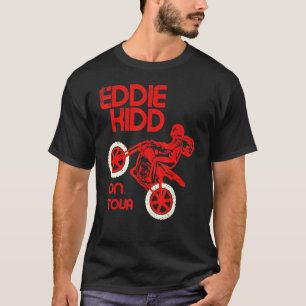 T-shirt Vintage Eddie Kidd Sur Tour Retro Moto Stuntm