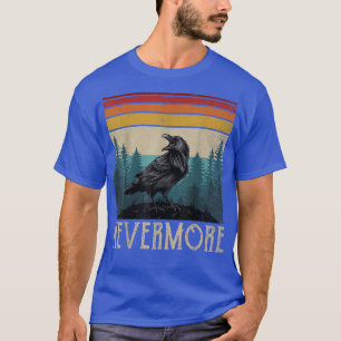 T-shirt Vintage Edgar Allan Poe Quoth The Raven Nevermore