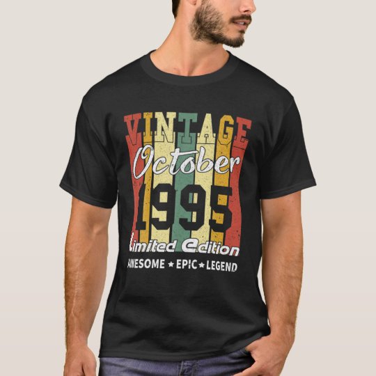 Nouveauté anniversaire Slogan T-Shirt Texte de l'édition limitée