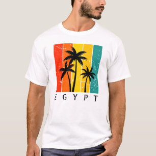T-shirt Vintage Égypte Sunset