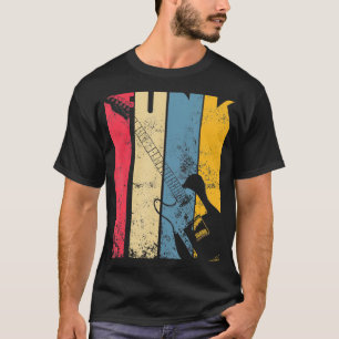 T-shirt Vintage Electric Guitar Funk Musique amant cadeaux