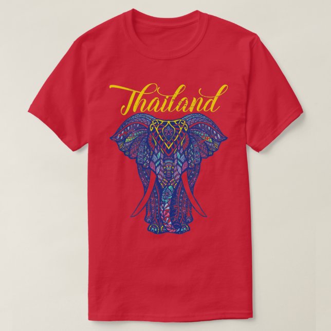 T-shirt Vintage Elephant Thaïlande (Design devant)