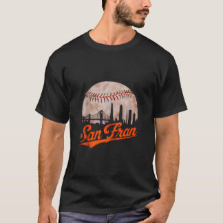 T-shirt Vintage en détresse San Francisco Californie Baseb