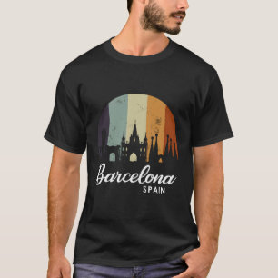 T-shirt Vintage Espagne Cadeau Espagne Cadeau Barcelone Ca