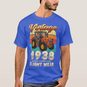 T-shirt Vintage Est 1938 Fermier Tractor 84e anniversaire 