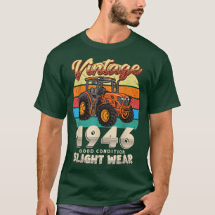 T-shirt Vintage Est 1946 Farmer Tractor 76e anniversaire 7